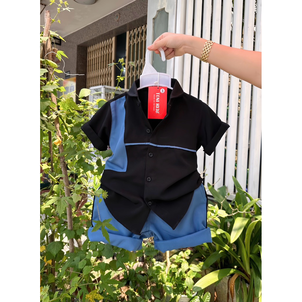 set công tử phối màu cho bé