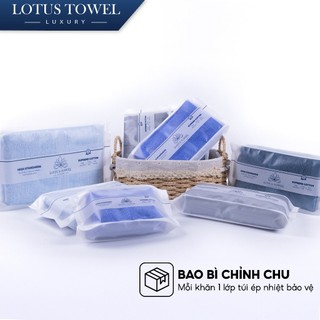 Bộ 6 Khăn Khách Sạn Lotus màu trắng cỡ lớn ( 2 khăn tắm cỡ 70x140cm) , 100% Cotton,Mềm Mịn, Thấm Hút