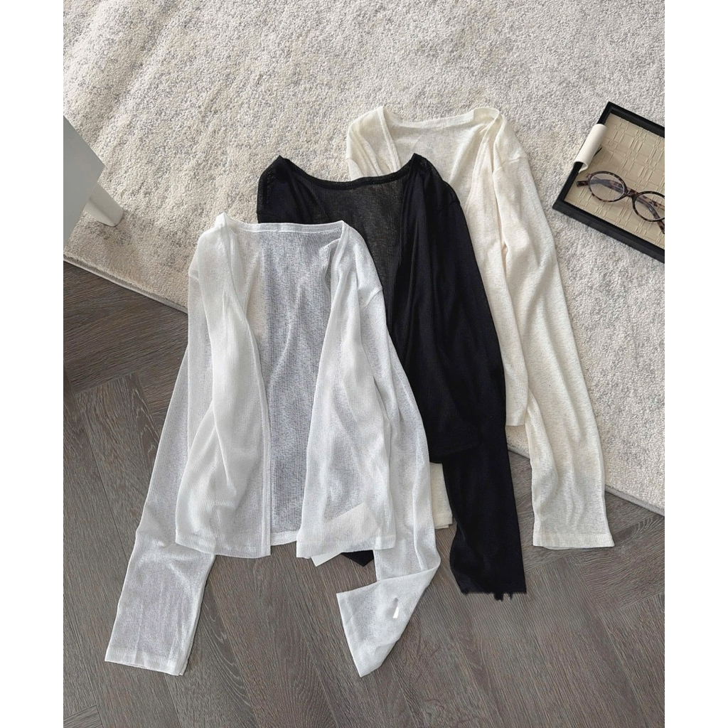 Áo khoác cardigan thun mỏng 4 màu Nữ the.sweaterweather TSW