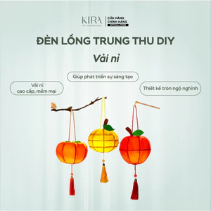 Đèn lồng trung thu DIY vải nỉ hình quả – Cầm tay, treo trang trí dễ thương cho bé
