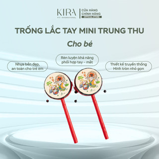 Trống lắc tay mini Trung Thu cho bé – đồ chơi âm nhạc truyền thống, trống lắc gõ nhịp vui nhộn