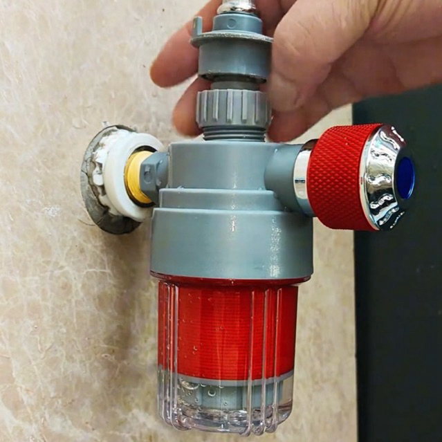 Van vòi nước tích hợp bộ lọc rong rêu, cặn bẩn, rỉ sét cho máy giặt, bình nóng lạnh, vòi rửa, bồn cầu