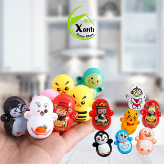 Lật Đật Hình Thú, Siêu Anh Hùng Cho Bé GD104 - Đồ Chơi Lật Đật Mini Hoạt Hình Pikachu Doremon