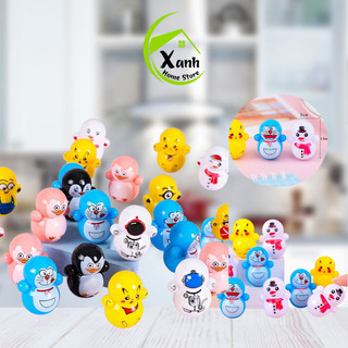 Lật Đật Hình Thú, Siêu Anh Hùng Cho Bé GD104 - Đồ Chơi Lật Đật Mini Hoạt Hình Pikachu Doremon