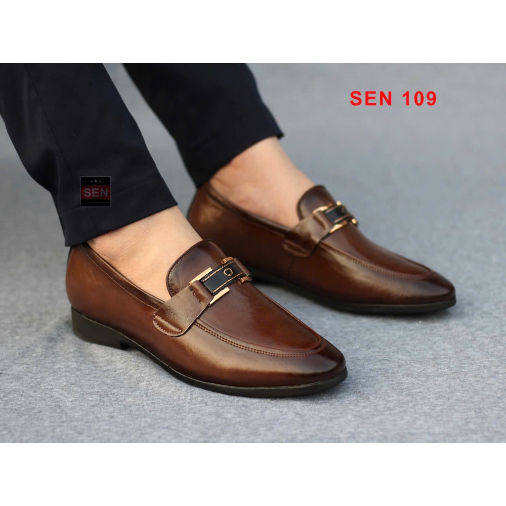 Sen 109 Giày công sở nam da bò cao cấp. Tăng cao 6cm