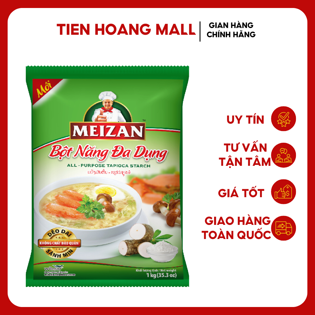 Bột Năng Đa Dụng Meizan 400g / 1kg – Dẻo Mịn, Trong Suốt, Chuẩn Chất Lượng Từ Thương Hiệu Uy Tín