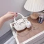 Túi xách nữ mini đeo chéo - Túi cầm tay da nhung mềm mịn phối nơ kim tuyến xinh xắn - ST218