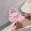 Túi xách nữ mini đeo chéo - Túi cầm tay da nhung mềm mịn phối nơ kim tuyến xinh xắn - ST218