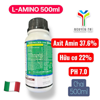 Phân bón lá hữu cơ AMINOLOM 40 (L-AMINO) BioOne Ý 500ml - Phục hồi cây, bung đọt, dưỡng trái, chống stress
