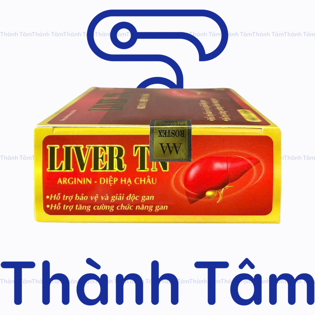 (Đỏ) Viên uống bổ gan Liver TN hỗ trợ làm mát gan, bảo vệ gan - Hộp 30 Viên