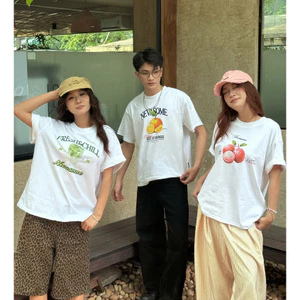 Áo Thun Boxy Fun And Fruits Cotton 250gsm Local Brand Nevasome Tay Lỡ Form Boxy Rộng Nam Nữ Menswear Womenswear