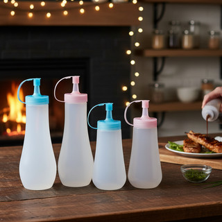 COMBO 10 CHAI SỐT TRÒN 250ML, BÌNH ĐỰNG SỐT, ĐỰNG TƯƠNG, ĐỰNG SỮA ĐẶC