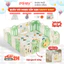 Quây Cũi Nhựa Gấp Gọn Mẫu Mới TẶNG Thảm + 50 Bóng + Giỏ Bóng, Quây Bóng Cho Bé HAPPY BOAT Cao 62Cm An Toàn
