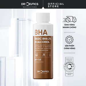 DRCEUTICS Dung Dịch Tẩy Tế Bào Chết Hóa Học Basic BHA 2% In Alcohol - Nền Cồn (100ml - 200ml)