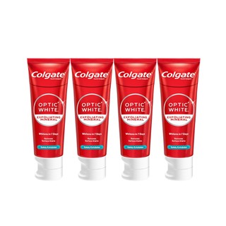 [Quà tặng không bán] Bộ 4 Kem Đánh Răng Colgate trắng răng Optic White tinh thể khoáng trắng 100g