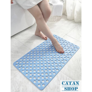 Thảm Lót Nhà Tắm Cao Su Thiết Kế Dạng Lỗ Thoát Nước Thoát Ẩm Mùi, Chống Trơn Trượt Bám Dính Cao