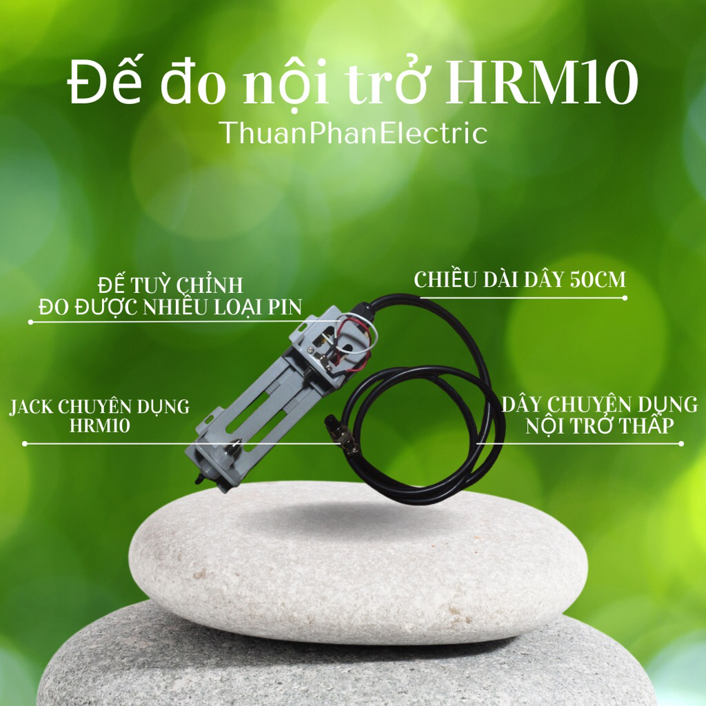 Dây đo nội trở, đế đo nội trở chuyên dụng cho máy fnirsi hrm10 ( hàng có sẵn )