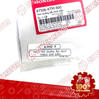 Bộ Tem Thông Số SH 150i / 125i 2017 2018 2019 87505-K01-900, 87560-KVB-950 Chính Hãng - ZZM