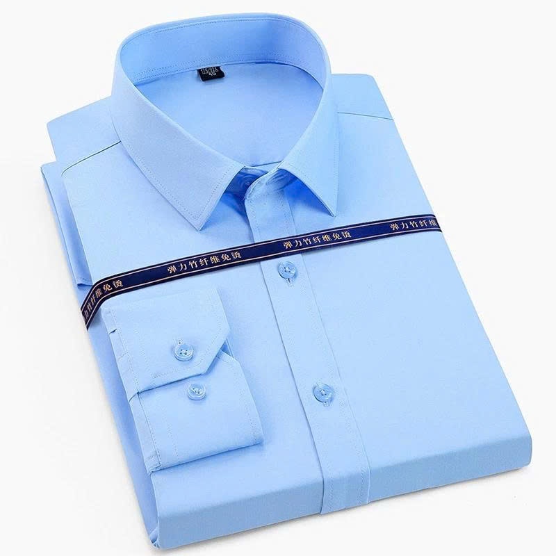 Áo Sơ Mi Nam Tay Dài Trơn Form Chuẩn Hàn Quốc - Chất Vải Mềm Mịn, Mặc Đi Làm Đi Chơi Đều Đẹp