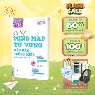 Sách - All In One Korean – Sổ tay Mind Map Từ vựng Hán Hàn thông dụng dành cho người mới  MCBooks