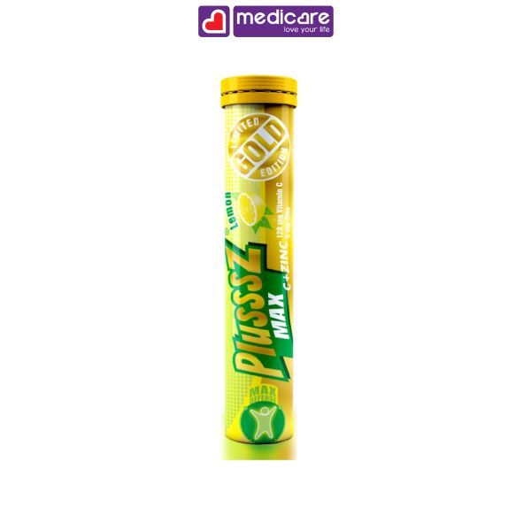 Viên sủi PLUSSSZ Max Multivitamin không đường tuýp 20 viên