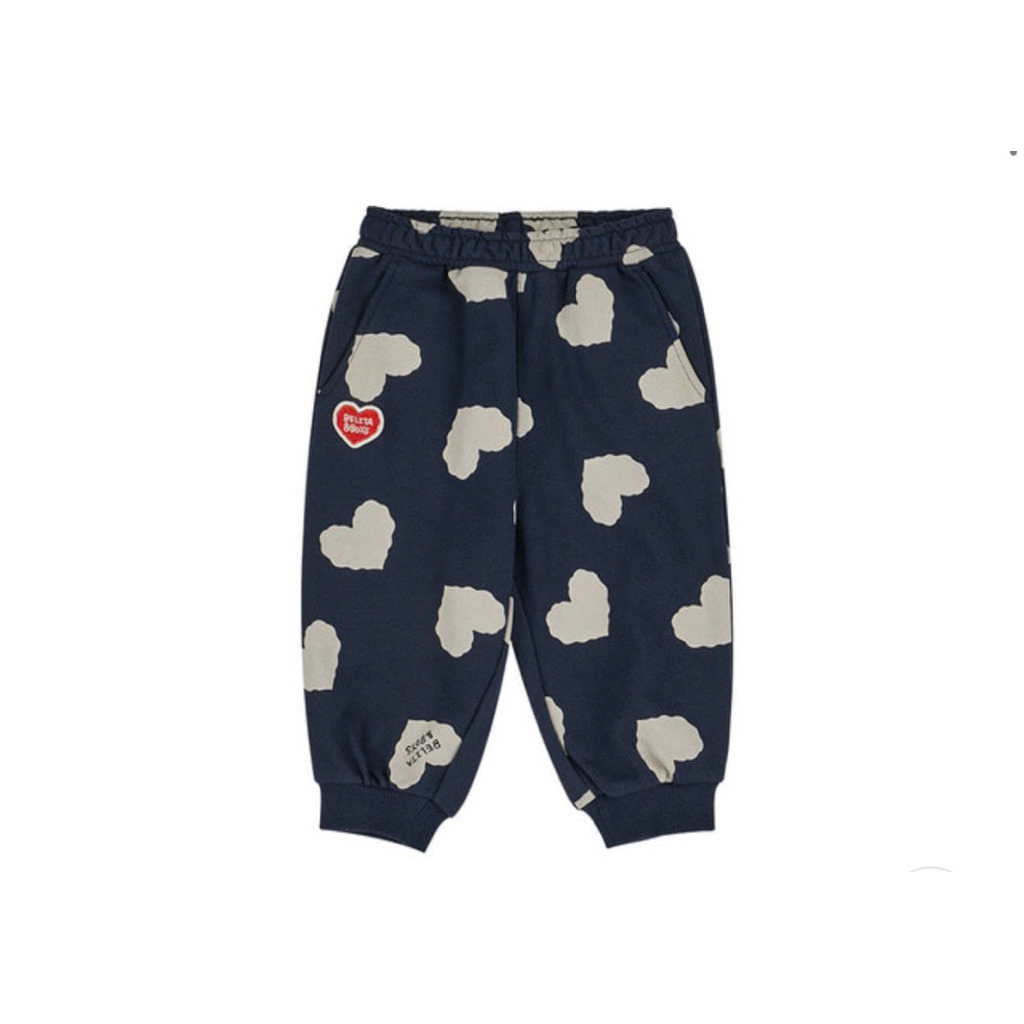 Bộ Belita&boys hoạ tiết trái tim chất nỉ cotton mềm [chỉ còn size 70]