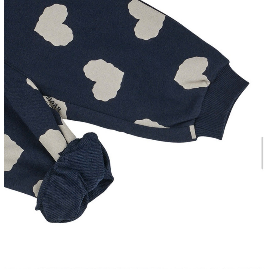 Bộ Belita&boys hoạ tiết trái tim chất nỉ cotton mềm [chỉ còn size 70]