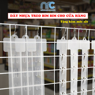 Dây treo đồ ăn vặt, Dây nhựa treo bimbim, bán kẹo loại dài cho siêu thị cửa hàng tiện lợi