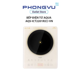 Bếp Từ Đơn AQUA AQS-ICT2201R(C)-VN - 2200W, 8 Chế Độ Nấu, 22 Mức Công Suất, Hẹn Giờ - BH 12 Tháng