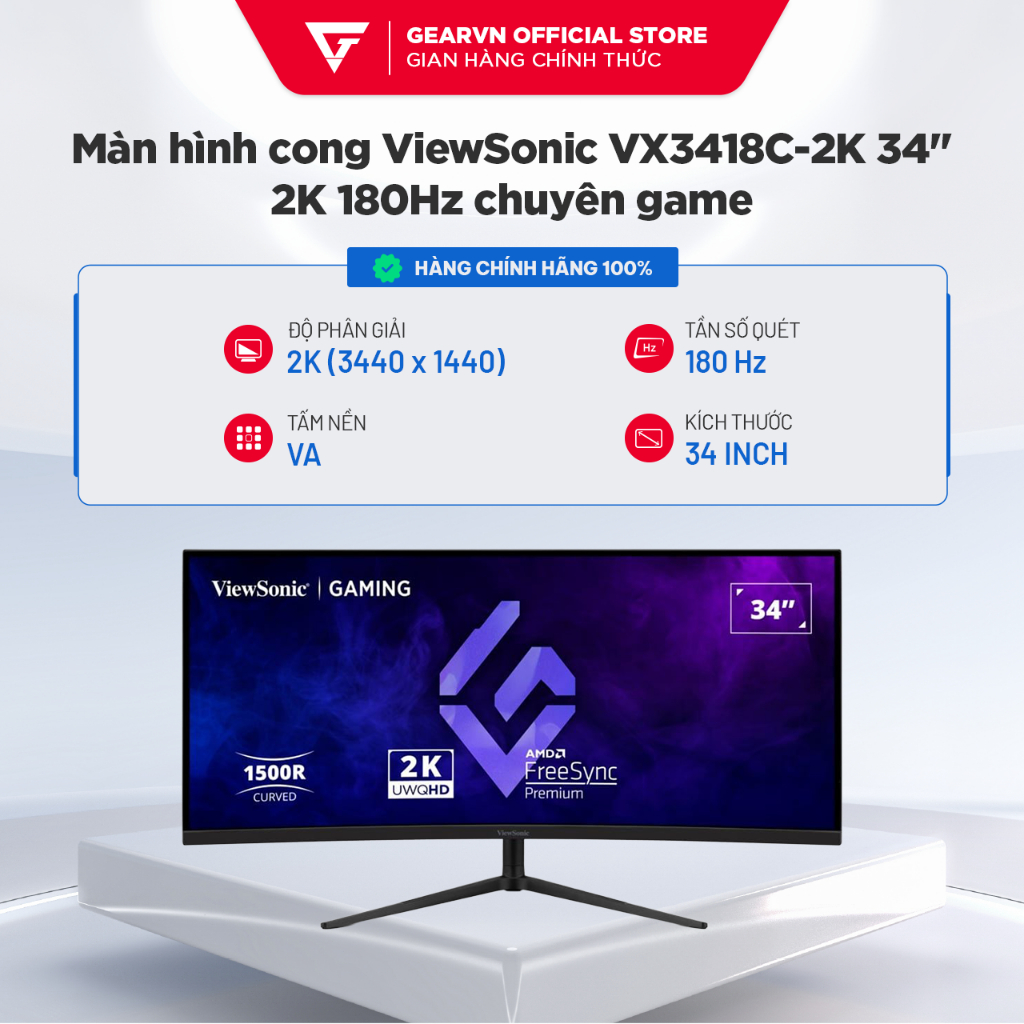 Màn hình cong ViewSonic VX3418C-2K