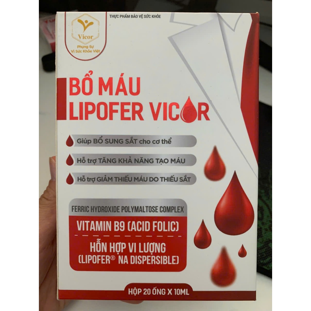 Bổ Máu Lipofer Vicor - Giúp bổ sung sắt cho cơ thể. | Shopee Việt Nam
