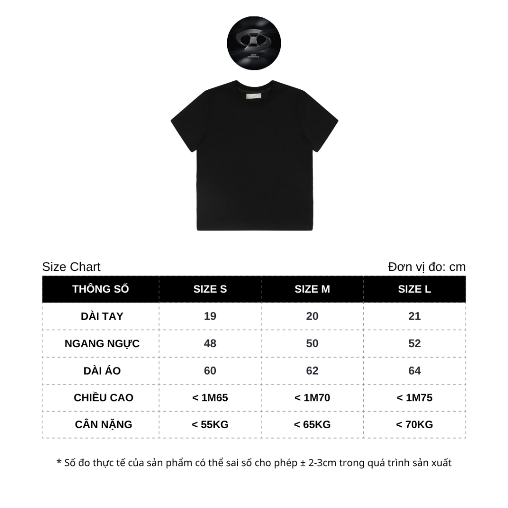 Bad Choices | Áo thun trơn đơn giản BASIC 100% cotton 4 chiều 190gsm form fit
