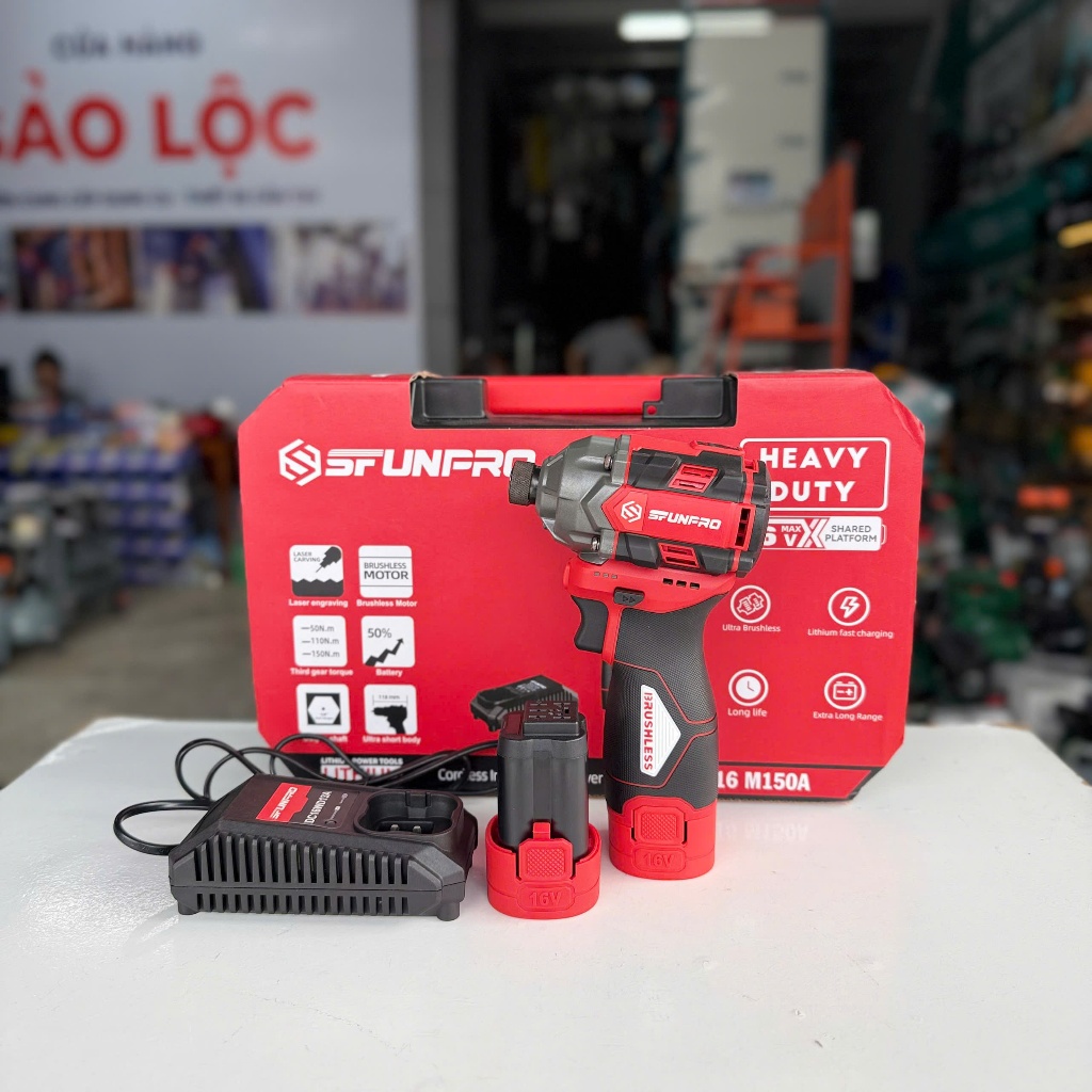 Máy Bulong SFUNPRO S16-W280A, 3 CẤP CHỈNH TỐC- NHỎ GỌN - TIỆN LỢI- ĐỘNG CƠ KHÔNG CHỔI THAN-LÕI ĐỒNG