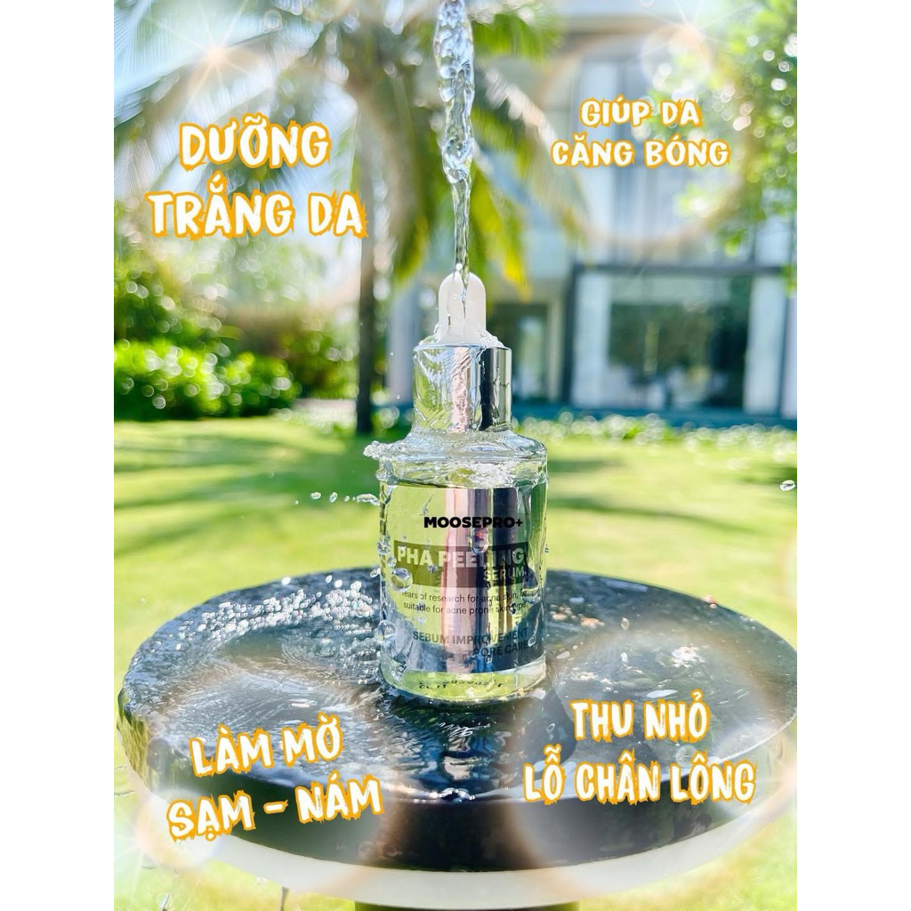 (Chiết 5ml) peel da moosepro PHA peeling serum Hàn Quốc hạn 2028 phục hồi bản mới thay thế peel da moose+ IS433