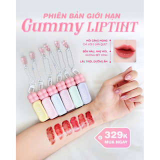 Son Tint Bóng MOI Gummy Lip Tint 3g Cấp Ẩm Giữ Màu Lâu Son Cam Đào Son Hồng Đất MOI COSMETIC Hồ Ngọc Hà