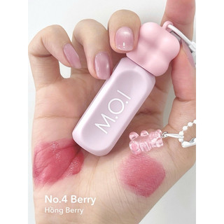 Son Tint Bóng MOI Gummy Lip Tint 3g Cấp Ẩm Giữ Màu Lâu Son Cam Đào Son Hồng Đất MOI COSMETIC Hồ Ngọc Hà