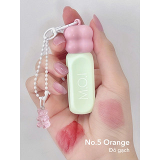 Son Tint Bóng MOI Gummy Lip Tint 3g Cấp Ẩm Giữ Màu Lâu Son Cam Đào Son Hồng Đất MOI COSMETIC Hồ Ngọc Hà