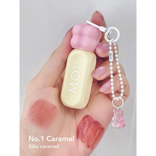 Son Tint Bóng MOI Gummy Lip Tint 3g Cấp Ẩm Giữ Màu Lâu Son Cam Đào Son Hồng Đất MOI COSMETIC Hồ Ngọc Hà