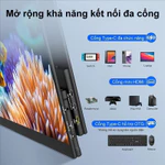Màn hình di động 15.6 inch 60Hz Màn hình cầm tay Full HD Màn hình chơi game IPS hỗ trợ TYPE-C & HDMI — ảnh 7