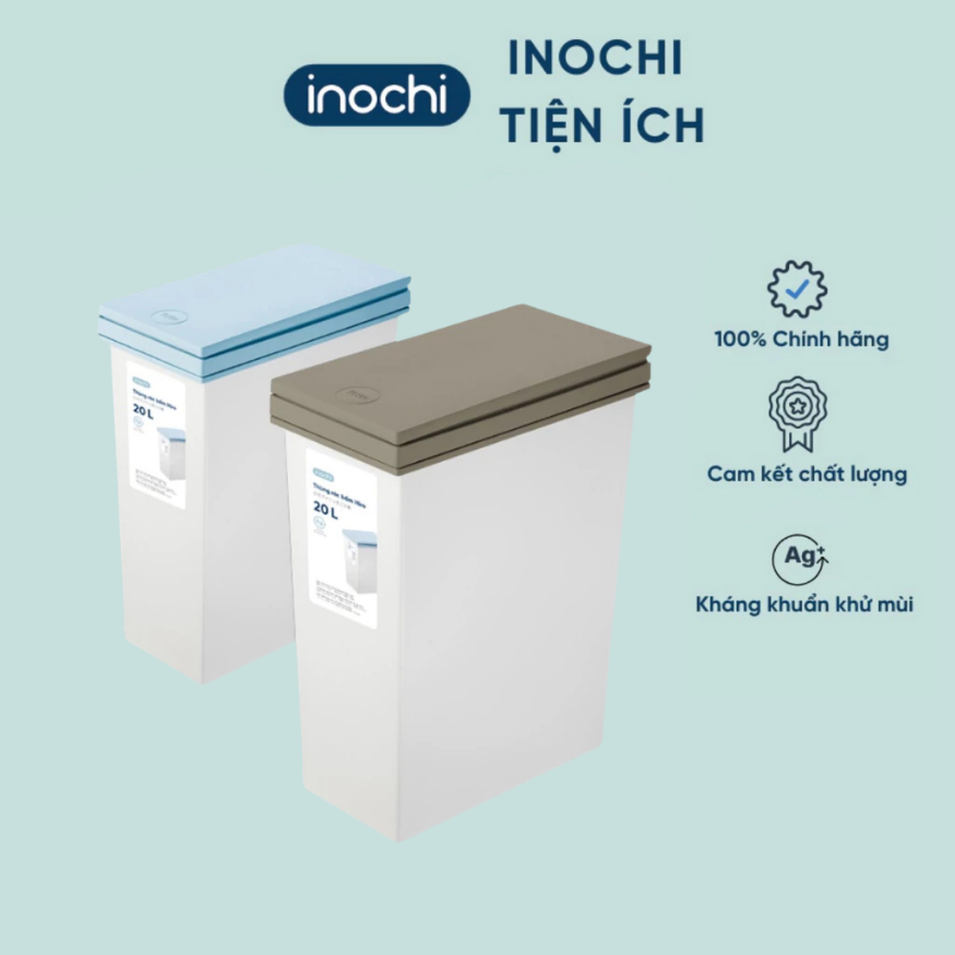 Thùng rác bấm Inochi dung tích 20L tiện lợi