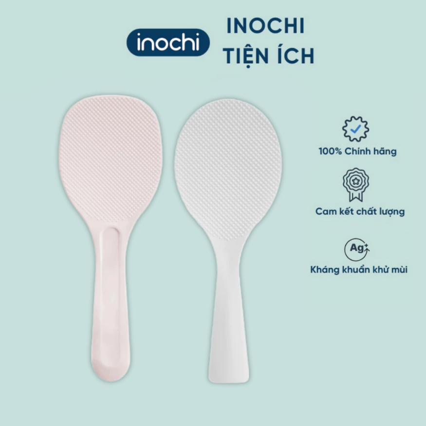 Muỗng xới cơm chống dính, đế đứng Sendai an toàn, chịu nhiệt - Thương hiệu INOCHI