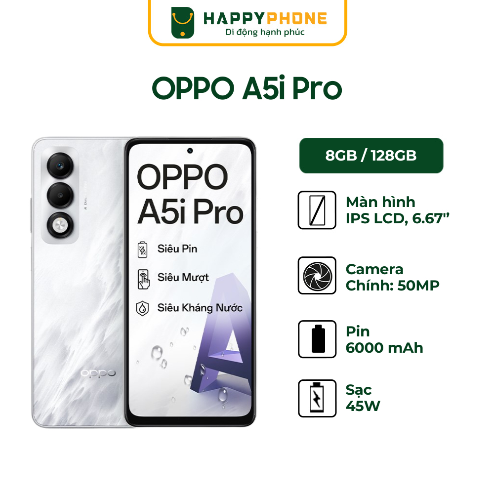 Điện Thoại Oppo A5i Pro 8GB/128GB - Hàng Chính Hãng