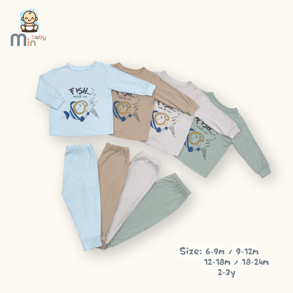 Bộ Điều Hòa Fish Catch Me Vải Sợi Tre An Toàn Thấm Hút Tốt - Hàng Chính Hãng AMI0413
