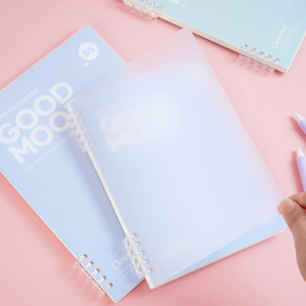 [Tặng Bút] Sổ Còng Classmate Binder 100GSM Còng Nhựa 2 Đầu Không Gỉ A5 B5 Giấy Refill Kẻ Ngang Caro Chấm Cornell 16-009