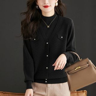 Áo Len Cổ Lọ Nửa Thân Giả Hai Mảnh Cho Nữ Mùa Thu Đông AL106