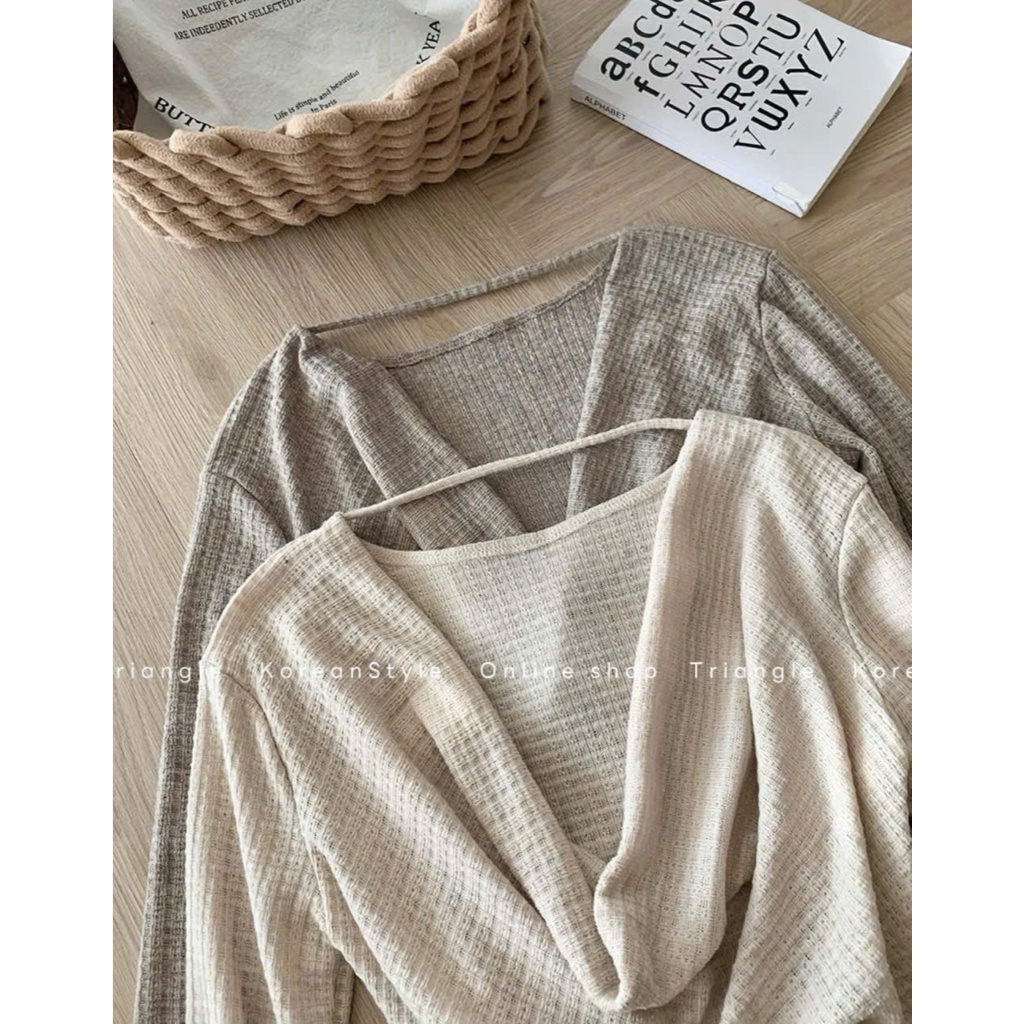 TRIANGLE - Juicy blouse (Cân nhắc kỹ, return is not welcomed) - Áo kiểu 2 mảnh dài tay chất vải đẹp, thanh lịch