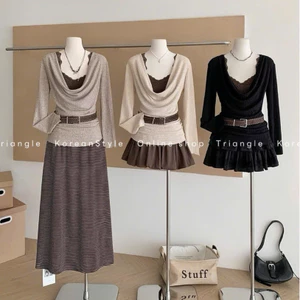 TRIANGLE - Juicy blouse (Cân nhắc kỹ, return is not welcomed) - Áo kiểu 2 mảnh dài tay chất vải đẹp, thanh lịch