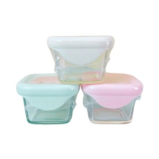 Hộp Trữ Đông Thủy Tinh Kichilachi Đựng Thức Ăn Dặm Cho Bé Dung Tích 160ml (MÀU NGẪU NHIÊN)