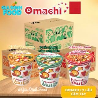 (Chọn loại) Combo 3 vị l Mì Omachi trộn lẩu cầm tay hương vị lẩu tôm hùm phô mai ly x 81gr