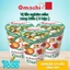 Combo 3 vị l Mì Omachi trộn lẩu cầm tay hương vị lẩu tôm hùm phô mai ly x 81gr
